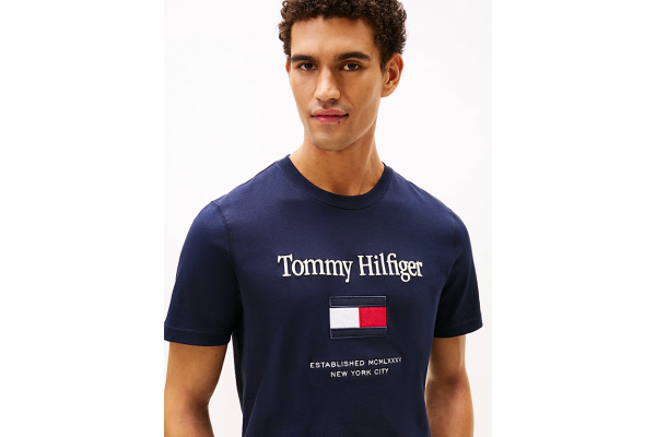 Ανδρικό T-shirt Navy Μπλε Tommy Hilfiger MW0MW42736-DW5