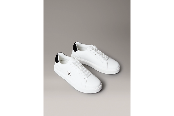 Ανδρικά Δερμάτινα Sneakers Λευκά Calvin Klein YM0YM01435-01W