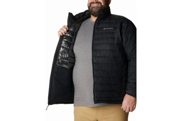 Ανδρικό Plus Size Powder Lite II Μπουφάν Μαύρο Columbia 2086962-010