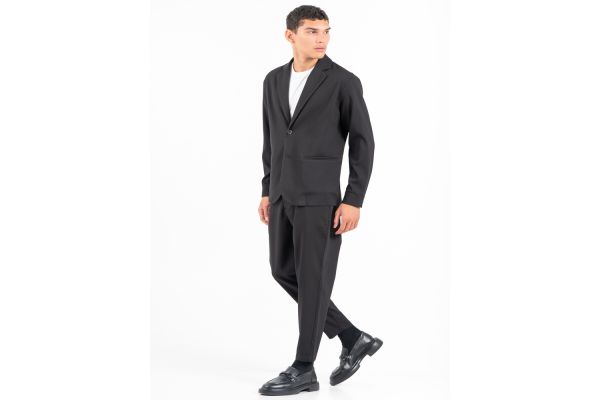 Ανδρικό Overshirt Πουκάμισο Μαύρο Vittorio ANGELO-BLACK