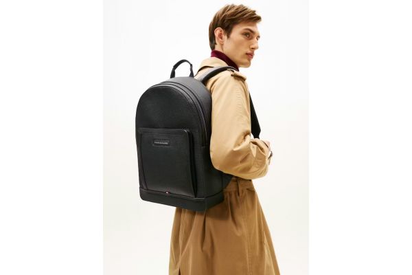 Ανδρική Τσάντα Πλάτης Μαύρη Tommy Hilfiger AM0AM13983-BDS