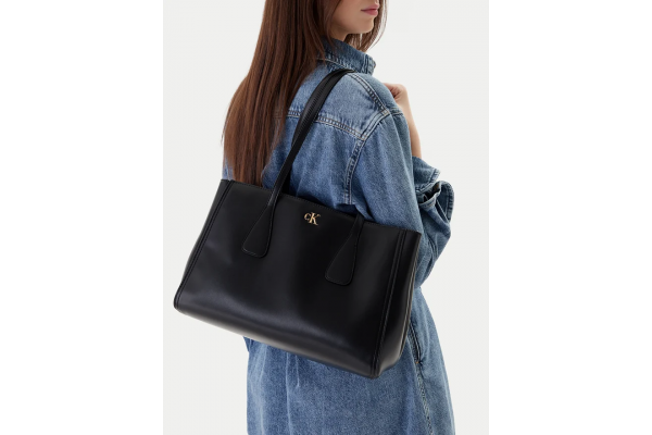 Γυναικεία Tote Τσάντα Μαύρη Calvin Klein LV04F3442G-YIH