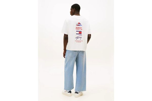 Ανδρικό T-shirt Εκρού Tommy Jeans DM0DM22337-YBH