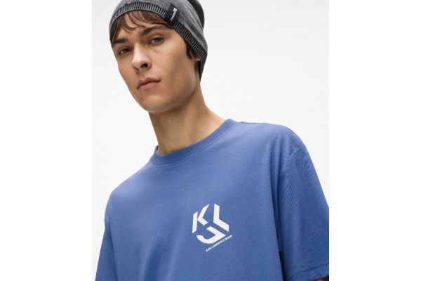 Ανδρικό Monogram T-shirt Μπλε Karl Lagerfeld Jeans A2M17072-690 WASHED FEDERAL B