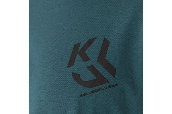 Ανδρικό Monogram T-shirt Πετρόλ Karl Lagerfeld Jeans A2M17072-2ID BALSAM
