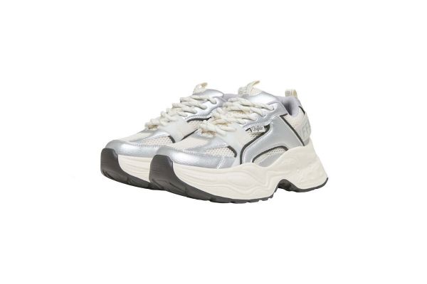 Γυναικεία Yuno One Sneakers Λευκά Buffalo BUF1636643-White/Black/Silver