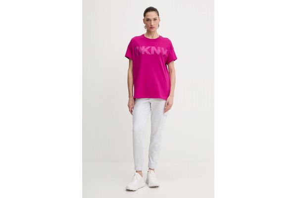 Γυναικείο Logo T-shirt Φουξ DKNY DP6T1534-H0J