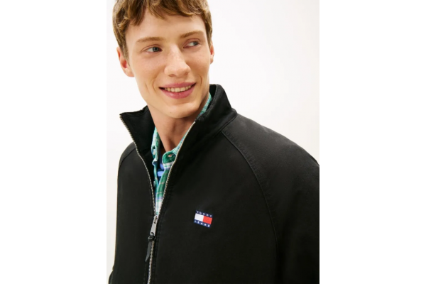 Ανδρικό Μπουφάν Μαύρο Tommy Jeans DM0DM22712-BDS