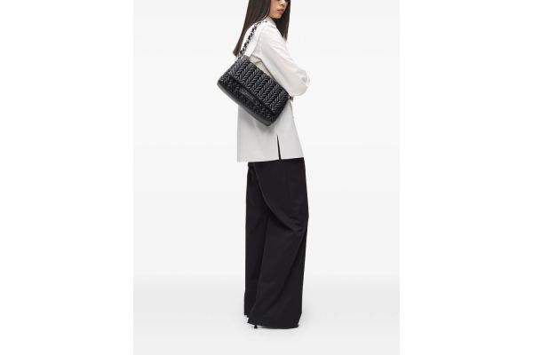 Γυναικεία K/Weave Τσάντα Μαύρη Karl Lagerfeld B2W30229-1AV BLACK NICKEL