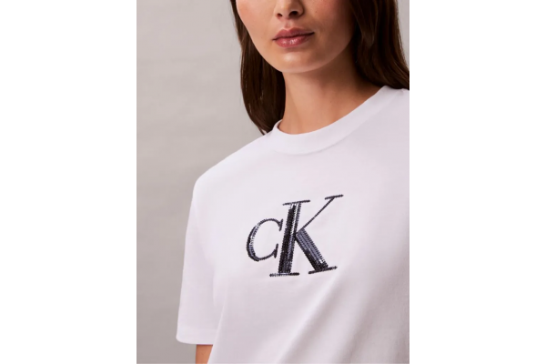 Γυναικείο T-shirt Λευκό Calvin Klein LV044E215G-YAA