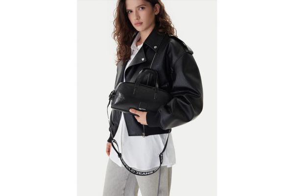 Γυναικεία Bowling Glossy Τσάντα Μαύρη Karl Lagerfeld Jeans B1W30144-999 BLACK