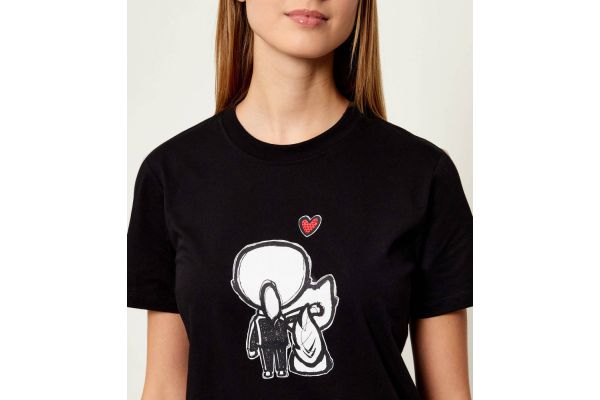Γυναικείο Ikon Valentine T-shirt Μαύρο Karl Lagerfeld B1W17038-999 BLACK