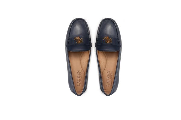 Γυναικεία Δερμάτινα Barnsbury Loafers Navy Μπλε Ralph Lauren 802852847007-NAVY