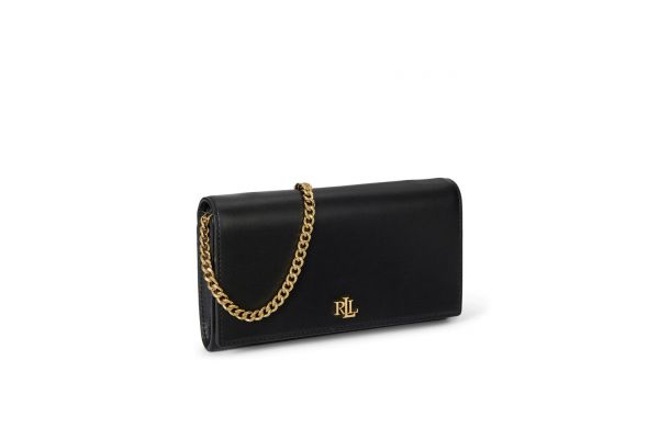 Γυναικείο Δερμάτινο Adair II Τσαντάκι Μαύρο Ralph Lauren 432980206001-BLACK