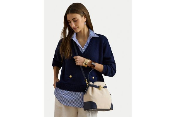 Γυναικεία Bucket Τσάντα Navy Μπλε Ralph Lauren 431P04294004-NAVY