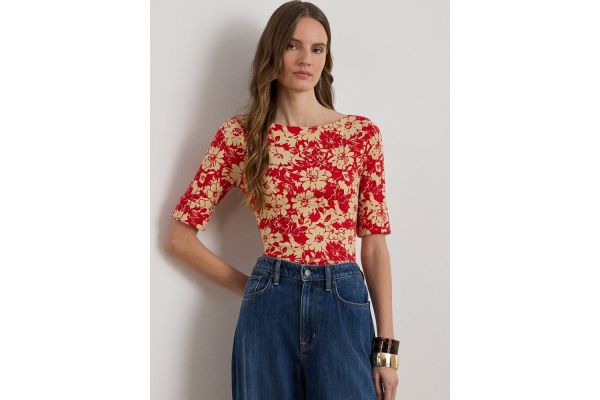 Γυναικείο T-shirt Κόκκινο Ralph Lauren 200P09078001-Red