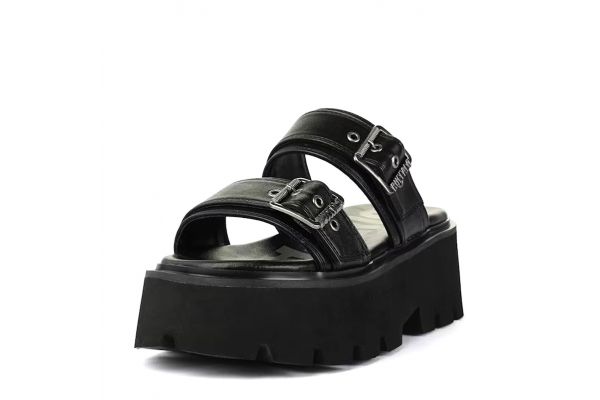 Γυναικείες Brake Two Strap Παντόφλες Μαύρες Buffalo BUF1602362-BLACK