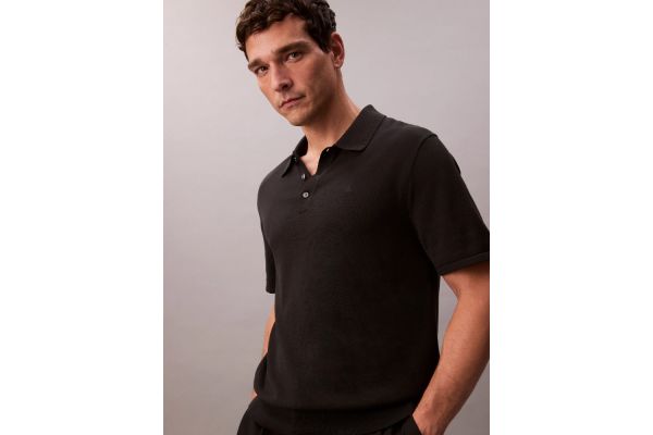 Ανδρικό Polo Μαύρο Calvin Klein LV04LC326G-UB1