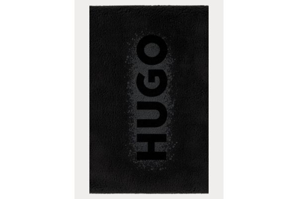 Spray Logo Πετσέτα Θαλάσσης Μαύρη HUGO 50561230-001