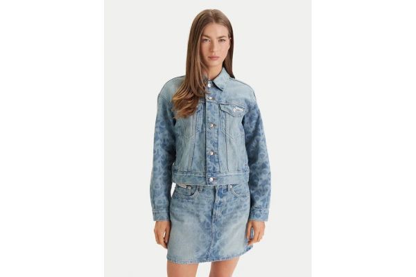Γυναικείο Τζιν Μπουφάν Μπλε Calvin Klein LV047F677G-1WX