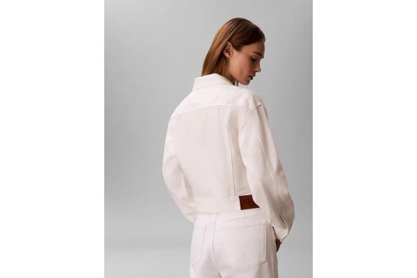 Γυναικείο Τζιν Μπουφάν Λευκό Calvin Klein LV047F776G-ASN