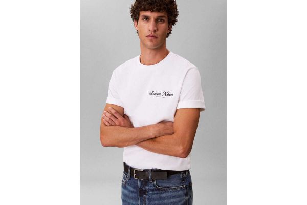 Ανδρικό T-shirt Λευκό Calvin Klein LV04RF822G-YAF