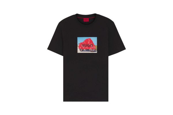 Ανδρικό Dostino T-shirt Μαύρο HUGO 50557674-001
