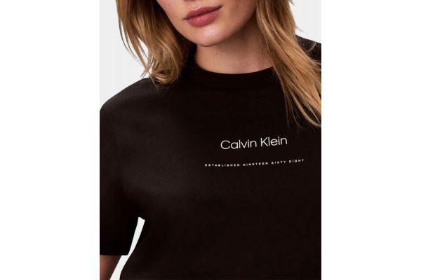 Γυναικείο T-shirt  Μαύρο Calvin Klein LV047C811G-UB1
