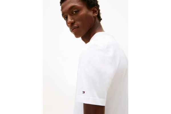 Ανδρικό T-shirt Λευκό Tommy Hilfiger MW0MW41860-YBS