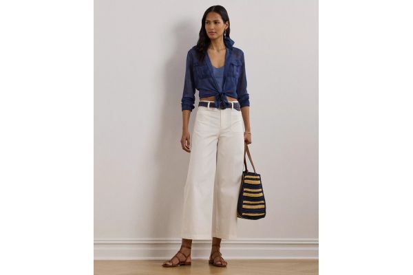 Γυναικείο Παντελόνι Λευκό Ralph Lauren 200973689001-White