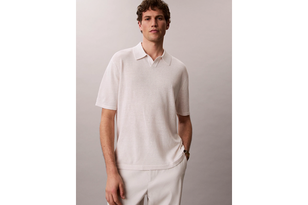 Ανδρικό Polo Εκρού Calvin Klein LV04LF313G-GNA