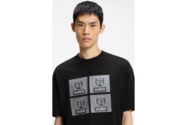 Ανδρικό Draxon T-shirt Μαύρο HUGO 50558405-001