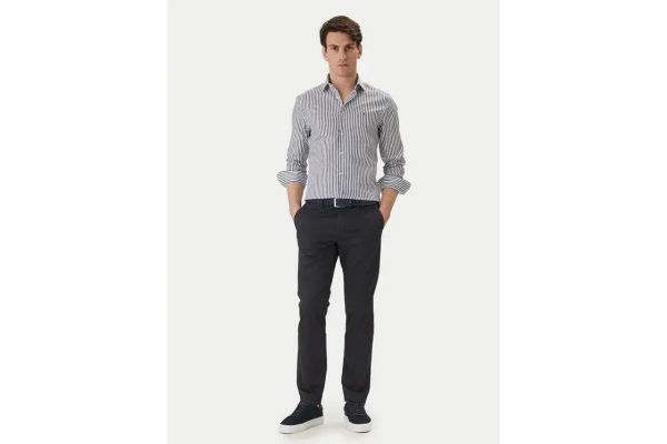 Ανδρικό Ριγέ Πουκάμισο Μπλε Tommy Hilfiger MW0MW42928-C7G