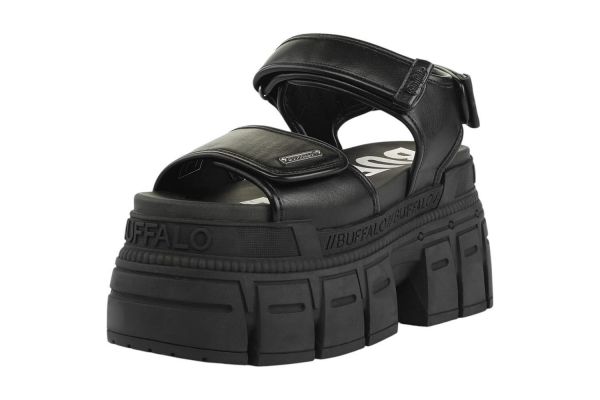 Γυναικεία Gospher Σανδάλια Μαύρα Buffalo BUF1602310-BLACK