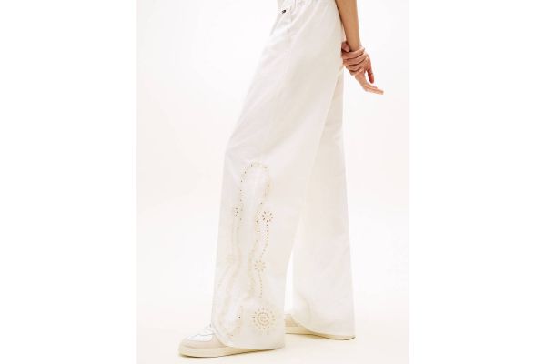 Γυναικείο Παντελόνι Off White Tommy Jeans DW0DW22287-YBH