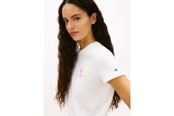 Γυναικείο T-shirt Λευκό Tommy Jeans DW0DW22310-YBL