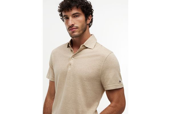 Ανδρικό Polo Μπεζ Tommy Hilfiger MW0MW42679-RBT