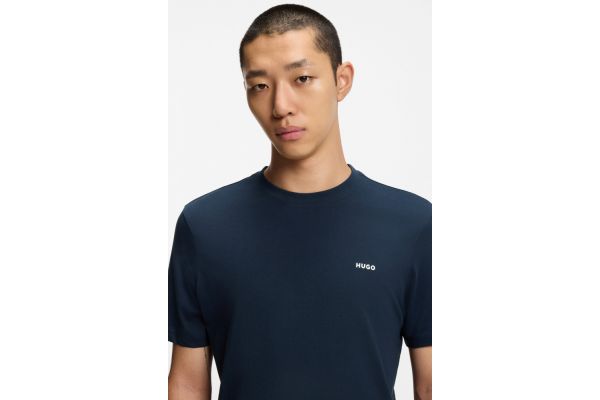 Ανδρικό Dero222 T-shirt Navy Μπλε HUGO 50466158-405