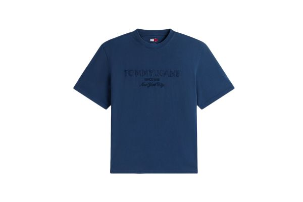 Ανδρικό T-shirt Navy Μπλε Tommy Jeans DM0DM22545-C1G