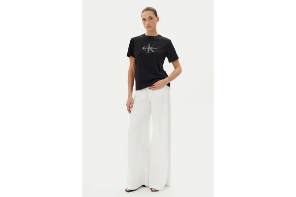Γυναικείο Boxy T-shirt Μαύρο Calvin Klein LV047F828G-UB1