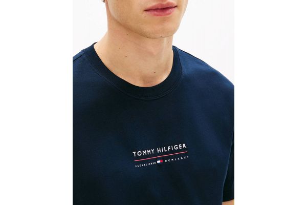 Ανδρικό T-shirt Navy Μπλε Tommy Hilfiger MW0MW42363-DW5
