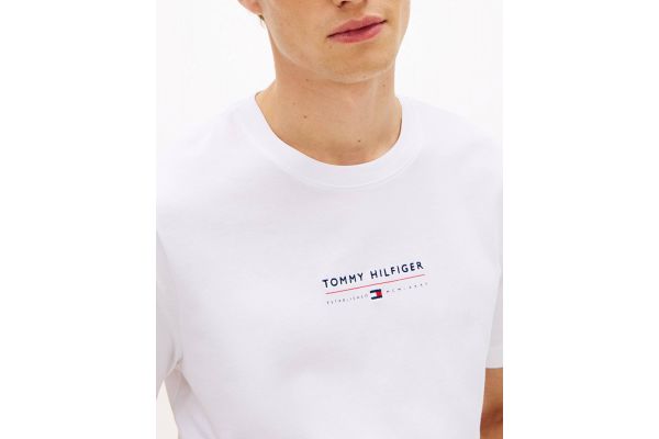 Ανδρικό T-shirt Λευκό Tommy Hilfiger MW0MW42363-YBR