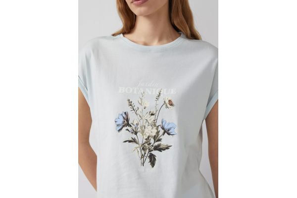 Γυναικείο T-shirt Γαλάζιο S.Oliver 2178999-51D0