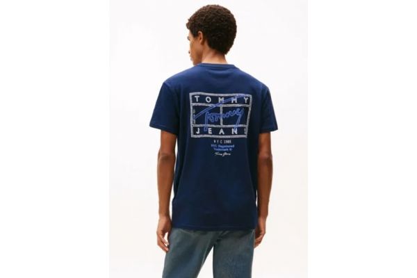 Ανδρικό T-shirt Navy Μπλε Tommy Jeans DM0DM22519-C1G