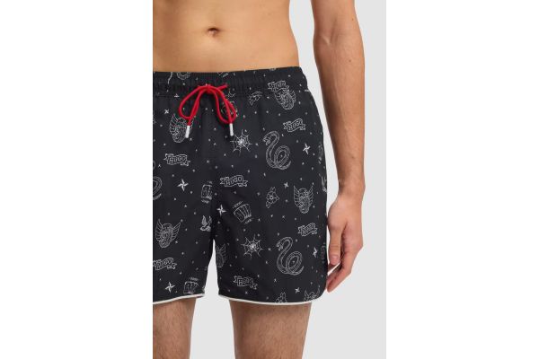 Ανδρικό Rik Μαγιό Μαύρο HUGO 50533795-061