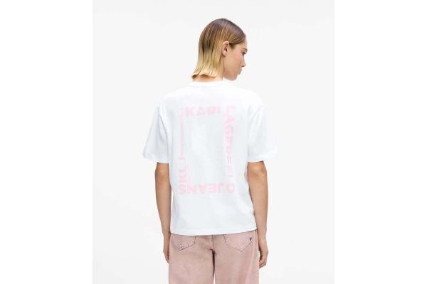 Γυναικείο T-shirt Λευκό Karl Lagerfeld Jeans B2W17069-100 WHITE