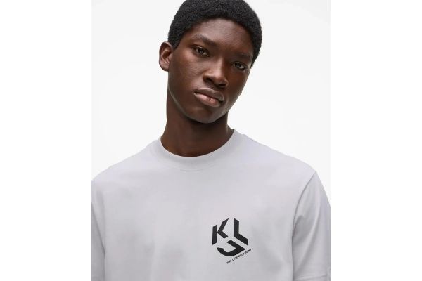 Ανδρικό Monogram T-shirt Γκρι Karl Lagerfeld Jeans A2M17072-1IB MICRO CHIP