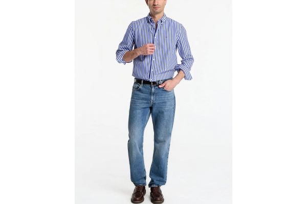 Ανδρικό Ριγέ Πουκάμισο Μπλε Tommy Hilfiger MW0MW43315-0A5