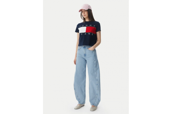 Γυναικείο Ella Mid Barrel Τζιν Γαλάζιο Tommy Jeans DW0DW23102-1AB