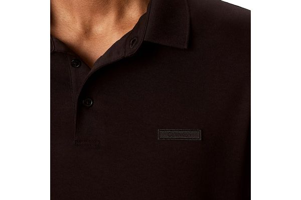 Ανδρικό Μακρυμάνικο Polo Μαύρο Calvin Klein LV04LH240G-UB1